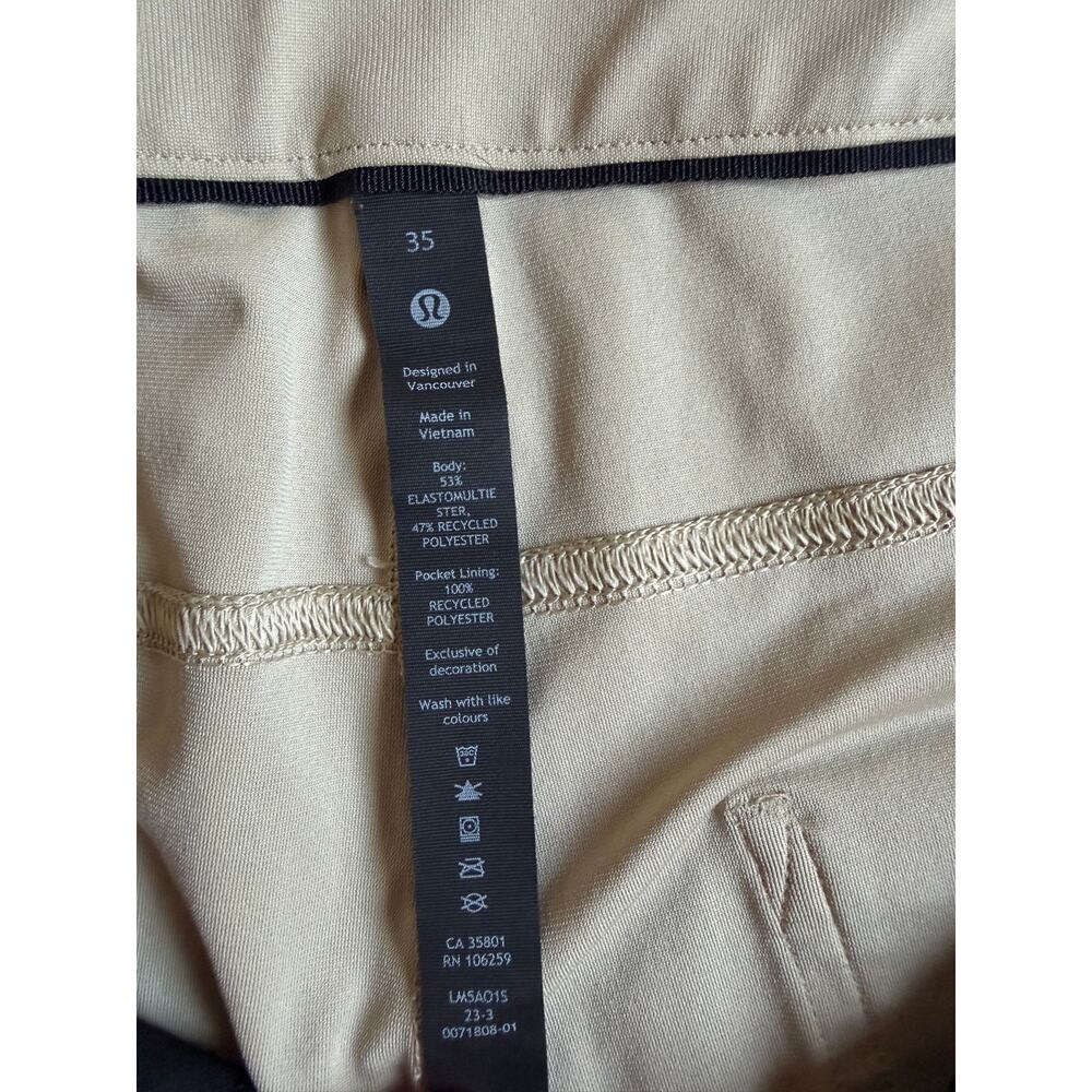 Lululemon Men's Raw Linen ABC Classic-Fit 5 Pocket Pants Size 35X29 - Picture 14 of 15